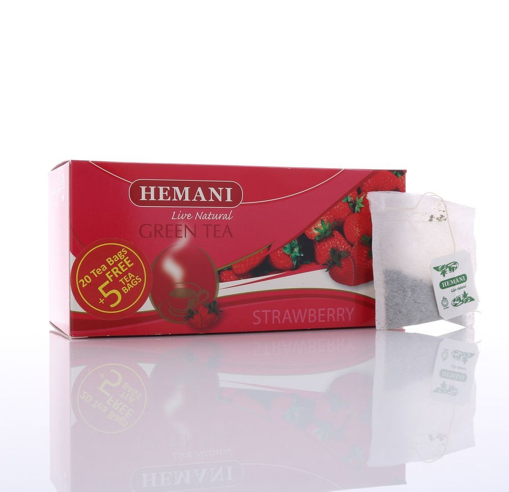 HEMANI Green Tea Strawberry 40g