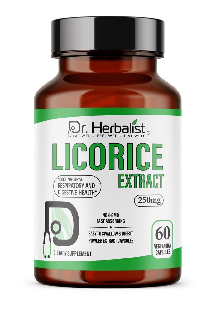DR. HERBALIST Licorice Extract 250mg 60 Capsules