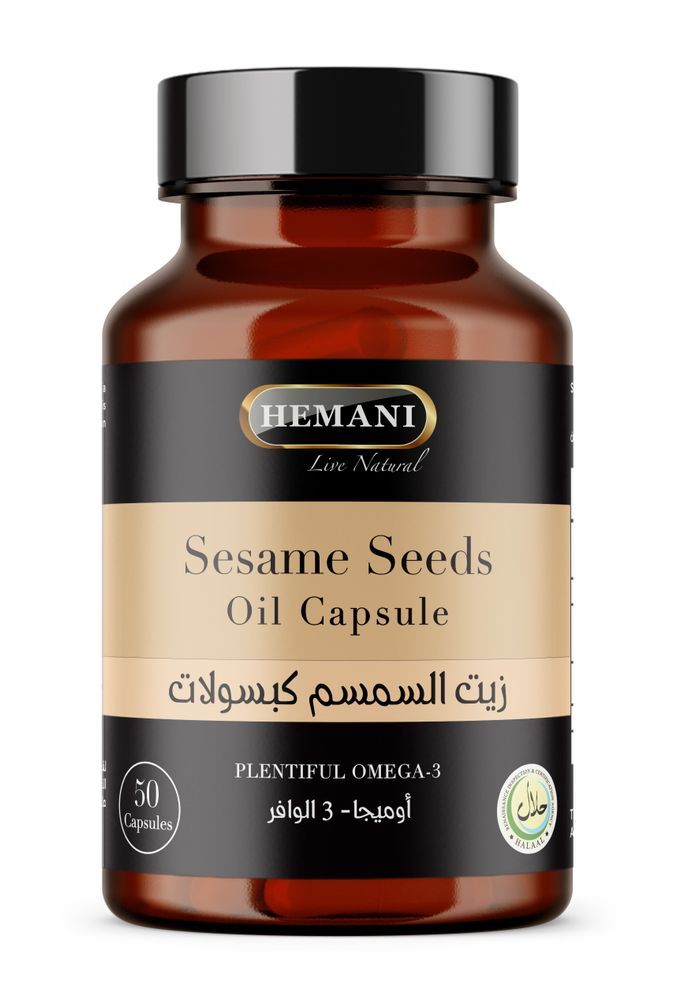 HEMANI Sesame Oil Capsules - 50 Count