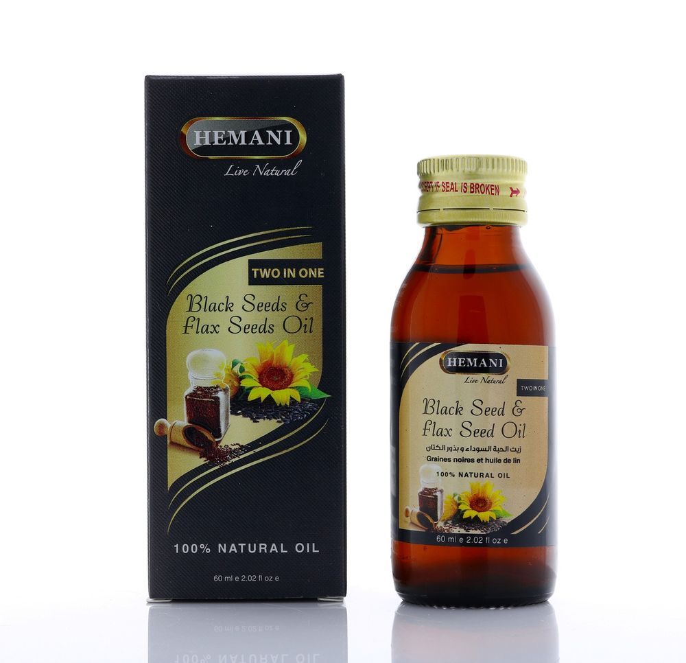 HEMANI Blackseed & Flaxseed Oil 60mL