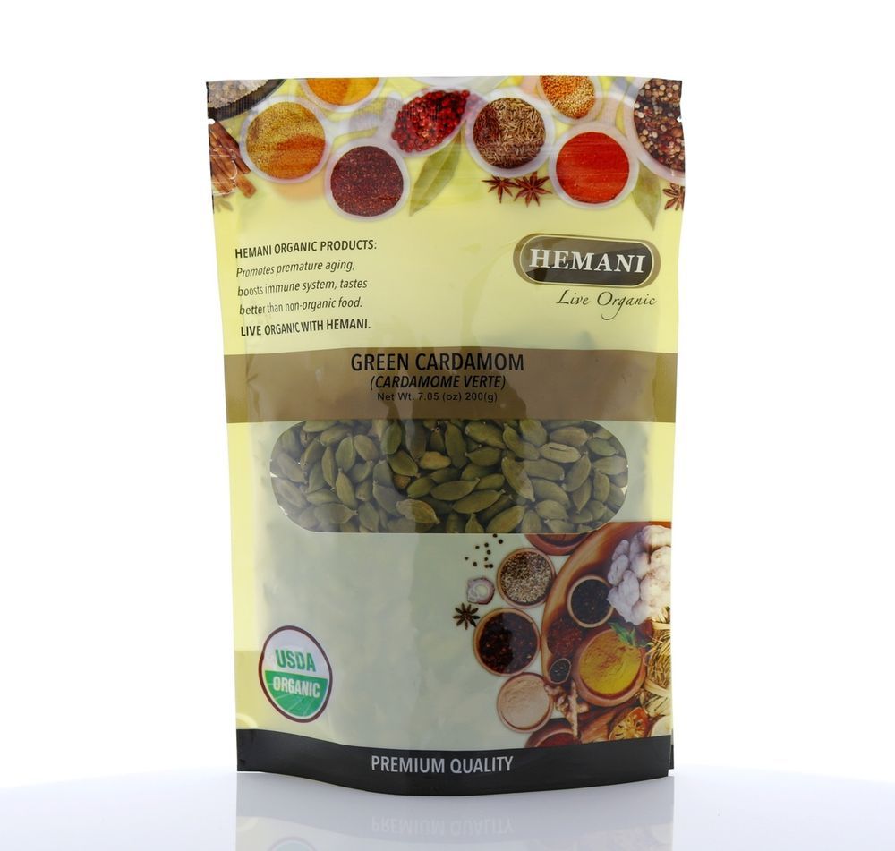 HEMANI Organic Cardamon Green 200g