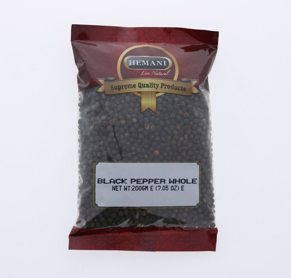 HEMANI Black Pepper Whole 200g