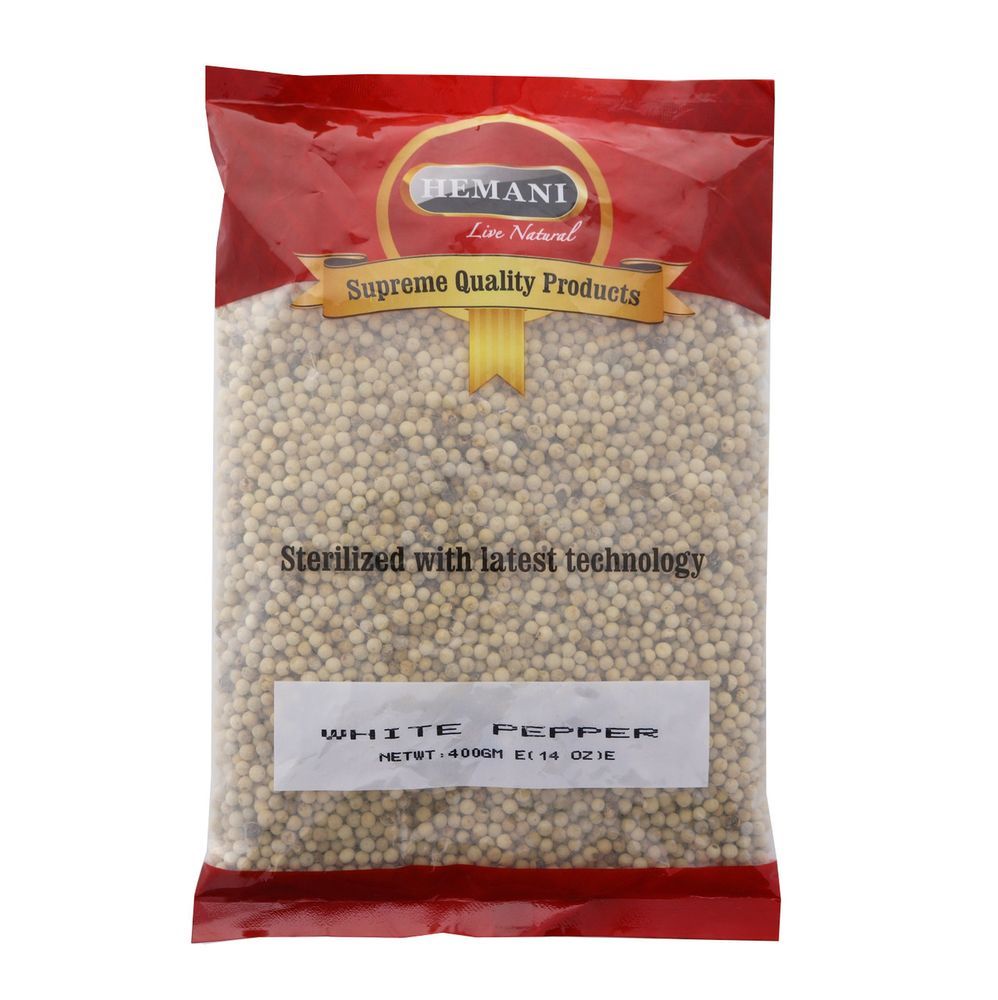 HEMANI White Pepper Seed 400g