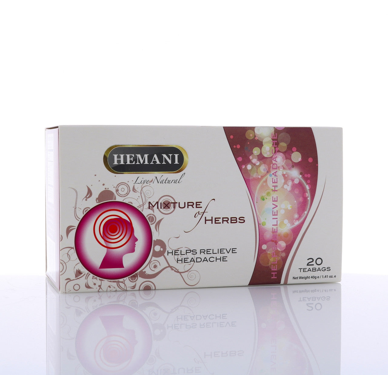 HEMANI Wellness Tea Help Relieve Headache 20 Tea Bags