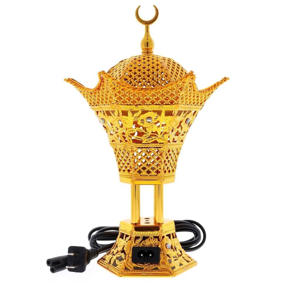 GENERIC Electrical Bakhoor Burner Gold Incense Holder