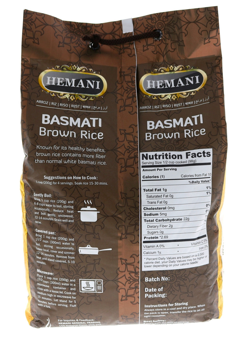 HEMANI Brown Basmati Rice 10LB