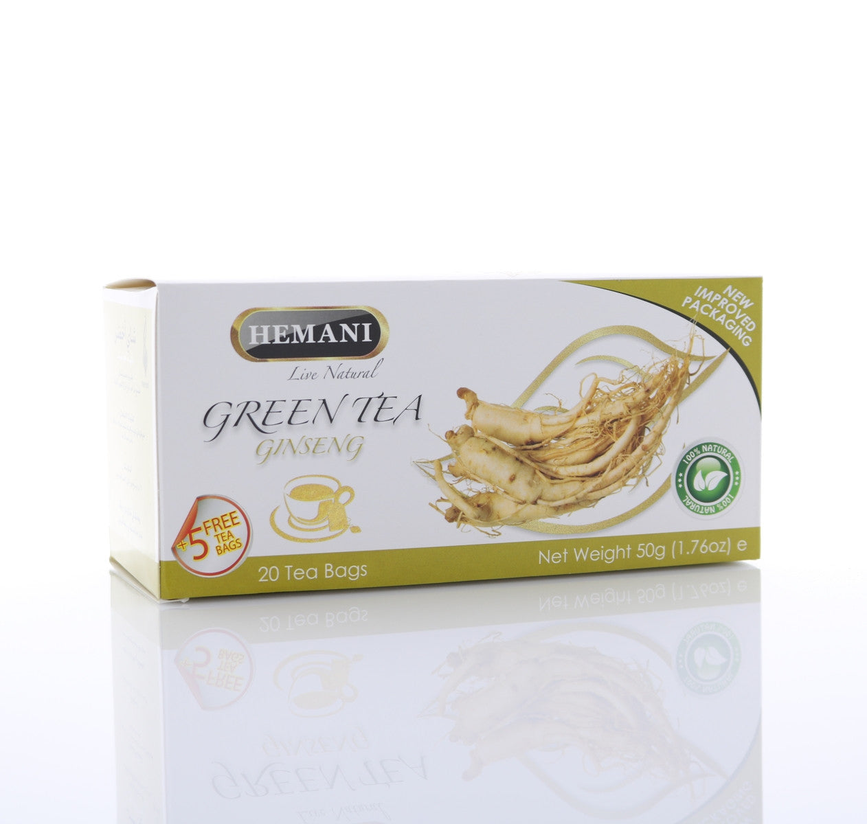 HEMANI Green Tea Ginseng 40g