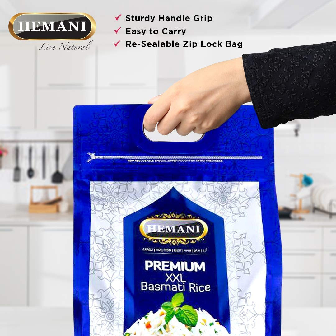 HEMANI Premium XXL Basmati 1121 Rice 11LB