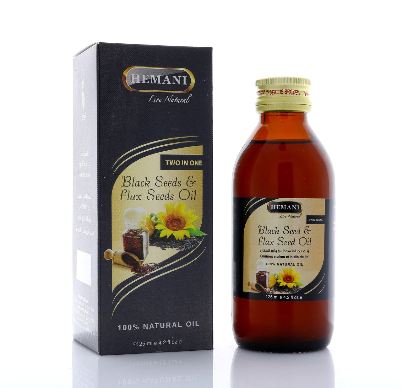 HEMANI Blackseed & Flaxseed Oil 125mL