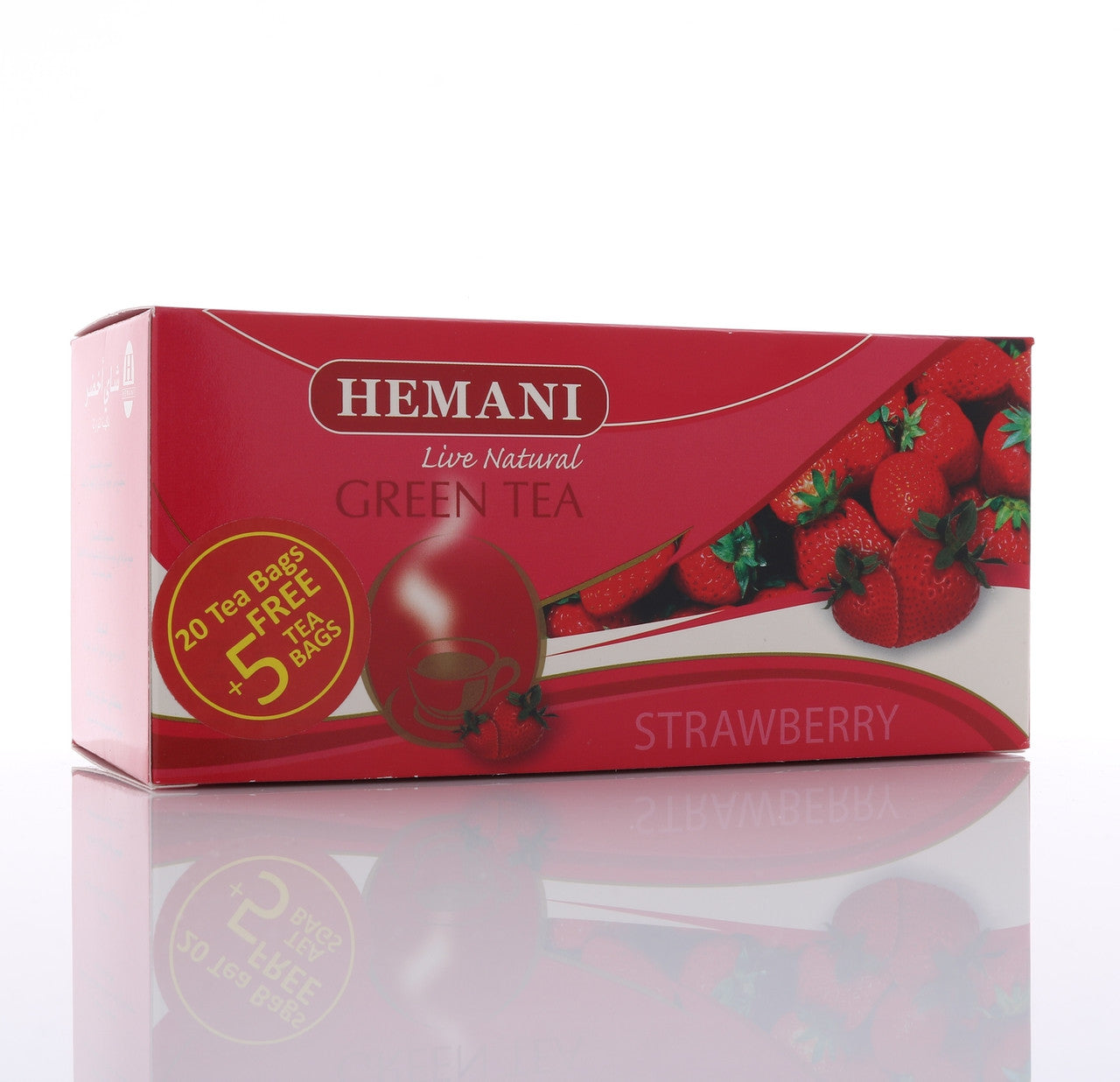 HEMANI Green Tea Strawberry 40g