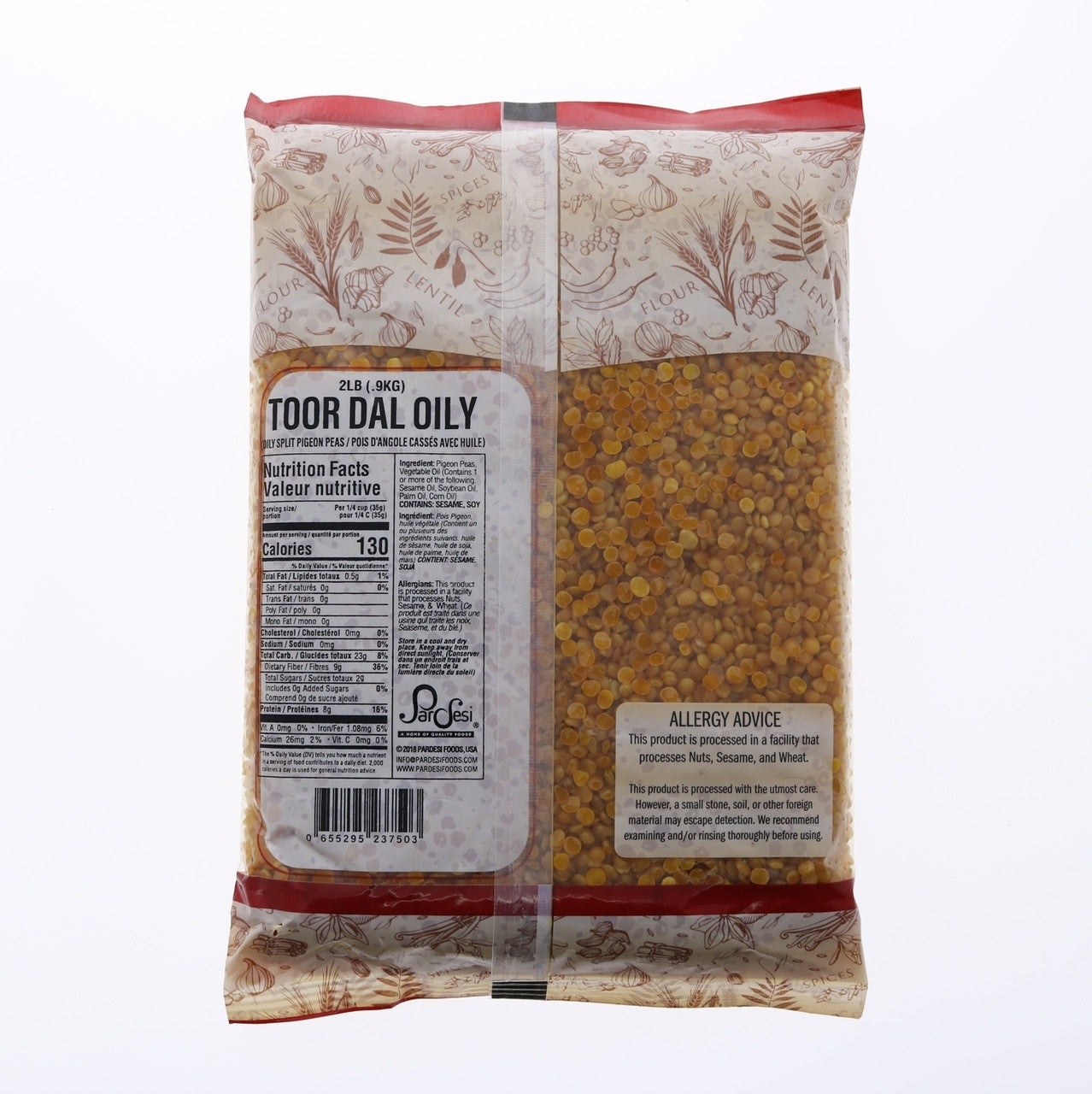 PARDESI Toor Oily Dal 2LB