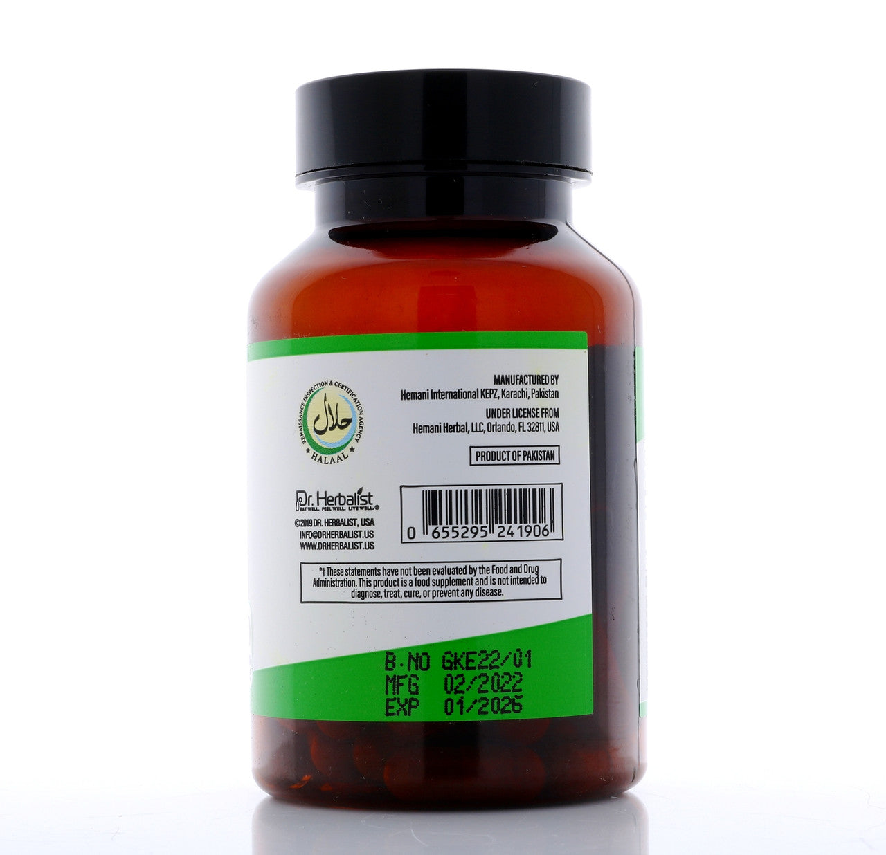 DR. HERBALIST Gotu Kola Extract 550mg 60 Capsules