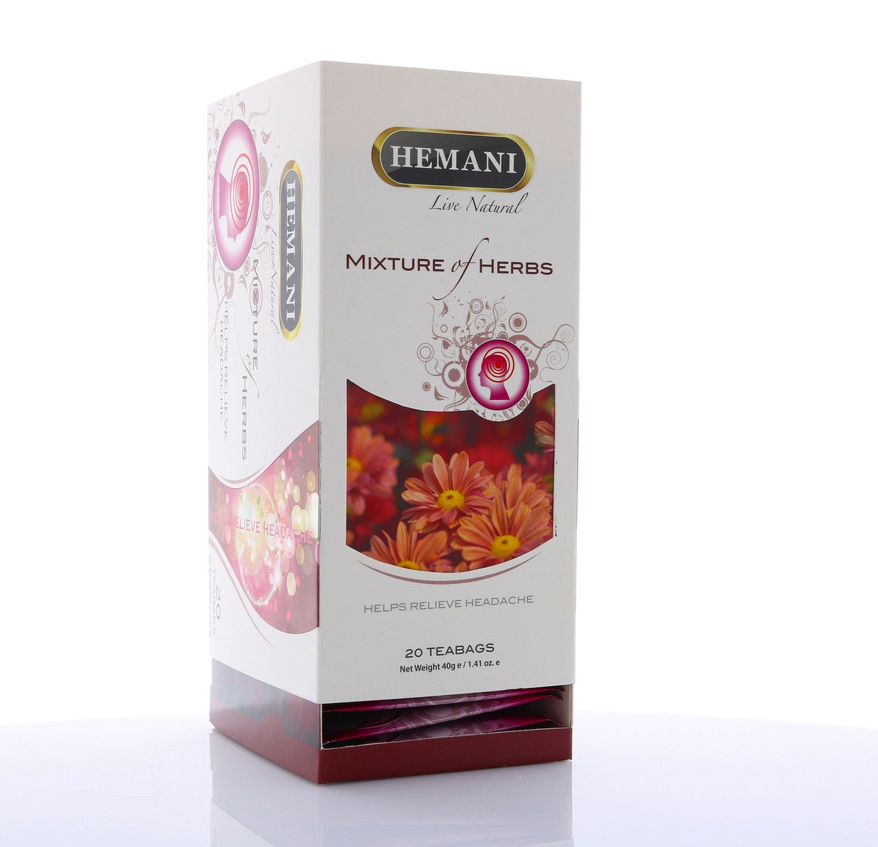 HEMANI Wellness Tea Help Relieve Headache 20 Tea Bags